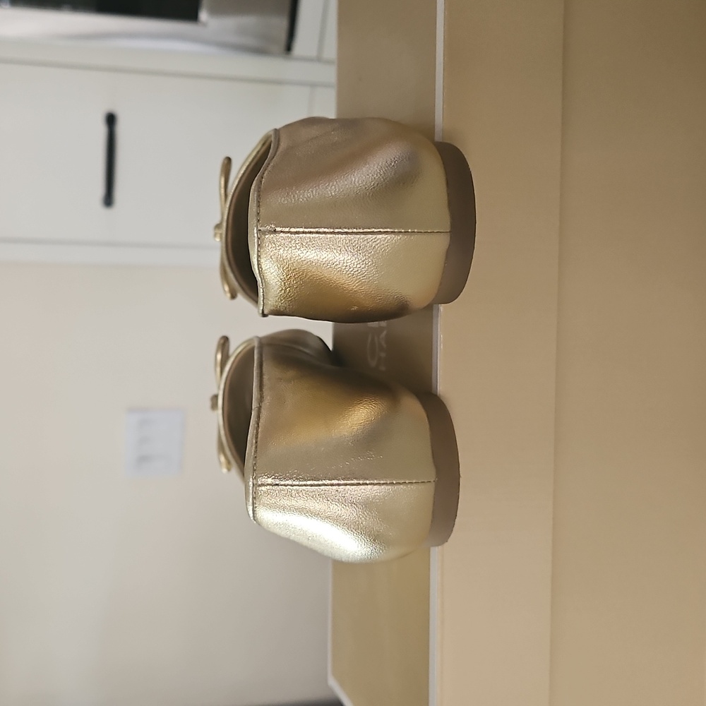 Michael Kors Metallic Gold Flats - Picture 5 of 5